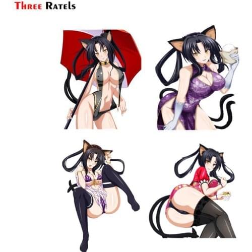 Three Ratels FC564 waifu HIGH SCHOOL DXD kuroka render decal anime sexy girl CAR sticker decal vinyl