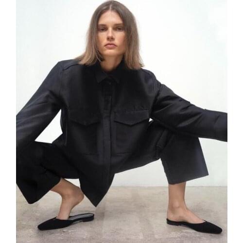 Women shoes 2021 Spring and Summer New Ladies Solid Color Classic Square Flat Slippers