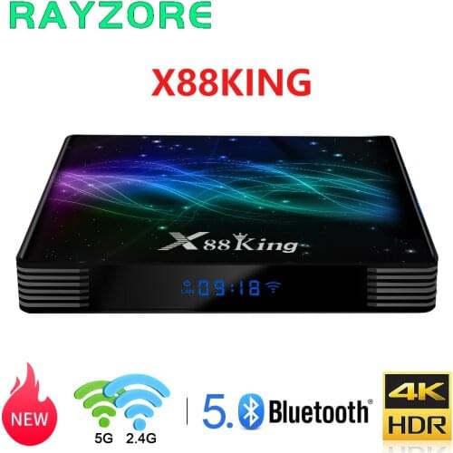X88 King Amlogic S922X Android 9.0 Tv Box DDR4 4GB 128GB Set Top Box 2.4G 5G Dual Wifi Bluetooth 5.0 1000M LAN 4K Media Player