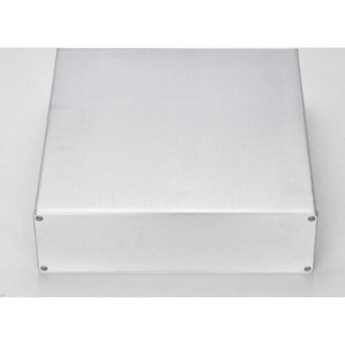 Size W301 H86.5 D311 Preamp Amplifier Box Aluminum Chassis Power Supply DIY Case 3008 Pure Silver