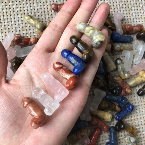 Natural Quartz Crystal Stone Hand Carved Female Toy Handicraft Creative Accessories