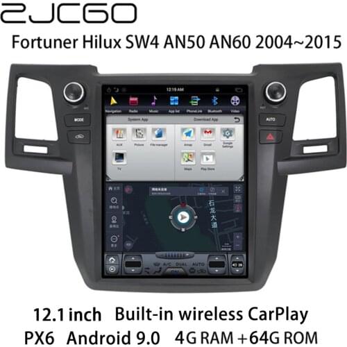 Car Multimedia Player Stereo GPS DVD Radio Navigation NAVI Android Screen for Toyota Fortuner Hilux SW4 AN50 AN60 2004~2015