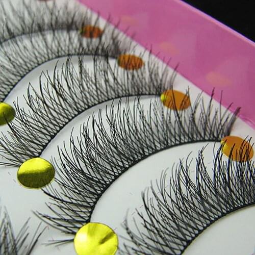 10 Pairs Makeup Beauty False Eyelashes Extension Long Thick Cross Eye Lashes 3D Lashes Natural False Eyelashes Makeup Eyelash