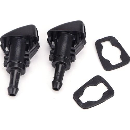 2Pcs Vehicle Fan Shaped Water Spray Windshield Wiper Jet Washer Nozzle For Chrysler 300C Jeep Dodge Car Windscreen Wipers Parts