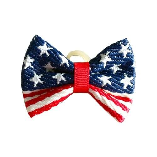 50PCS dog bows Red Blue White pet dog hair bows Rubber bands pet dog accessories grooming products