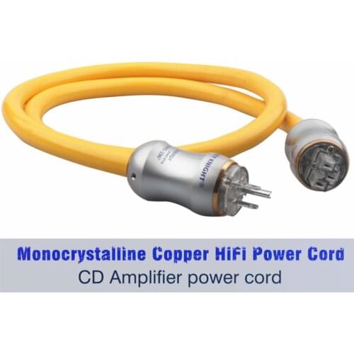 Audiophile GREY KNIGHT power cord US EU Power cable for audio CD DVD Player amplifier