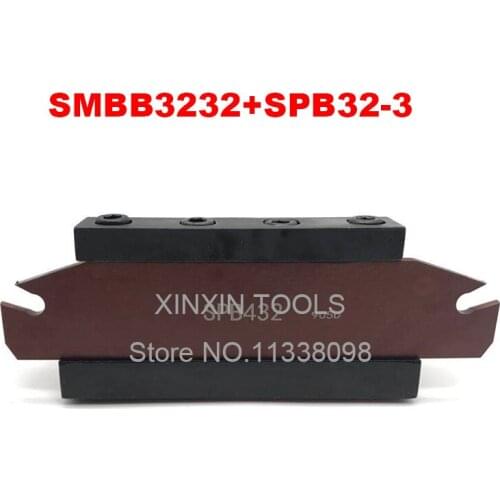Free delivery of SPB32-3 NC cutter bar and SMBB3232 CNC turret set Lathe Machine cutting Tool Stand Holder For SP300,ZQMX3N11