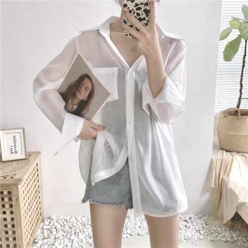 Cheap wholesale 2021 spring summer autumn new fashion casual ladies work women Blouse woman overshirt female OL At8909M