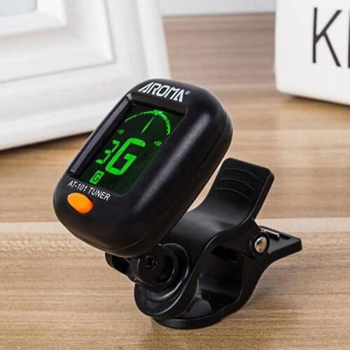 Electric Tuner For Bass Guitar Ukulele Violin Oud Bass Sound Instrument Part Accessories 2021 New Digital Chromatic LCD Clip-On