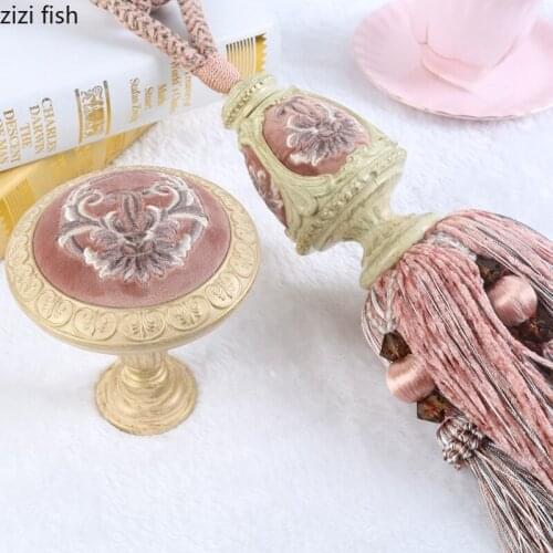 Flannel Plastic Curtain Rod Curtains Hook Hanging Ball Curtains Holder Curtain Tieback Decorative Buckle Room Accessories Hooks