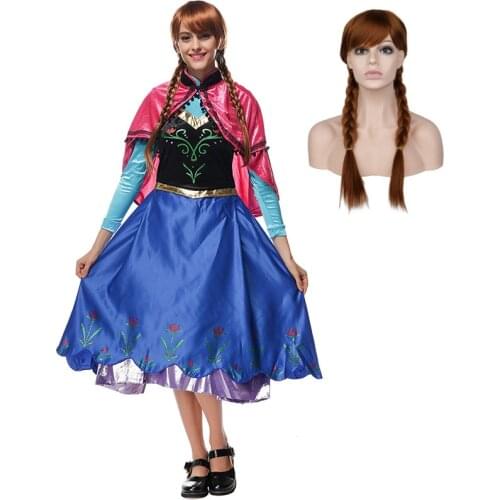 Classic Anime Fairy Tale Princess Costume Women Fantasia Cosplay Dresses Halloween Party Fancy Dress