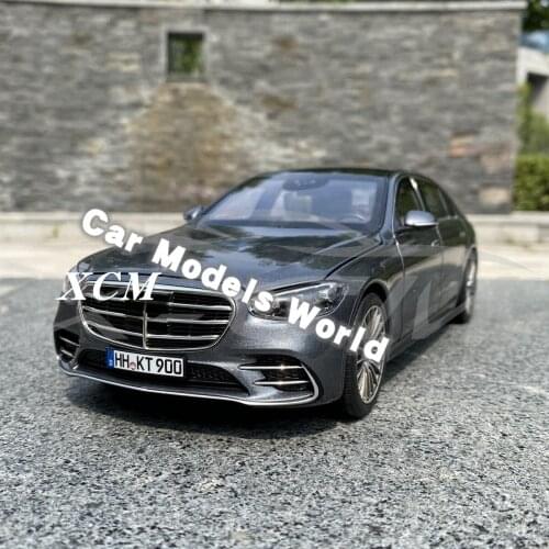 Diecast Car Model for Norev S-Class A M G-Line 2021 (Grey) 1:18 + SMALL GIFT