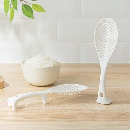 Kitchen Accessories Rice Paddle Standing Rice Spoon Rice Scoop Table Rice Serving Spoon Plastic Kitchen Utensils Tableware