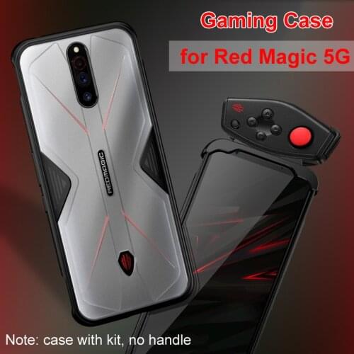 For Nubia Red Magic 5G Phone 6.65inch Case Accessories Soft Anti-knock Silicon PC Breathable Transparent Gaming Back Cover Funda