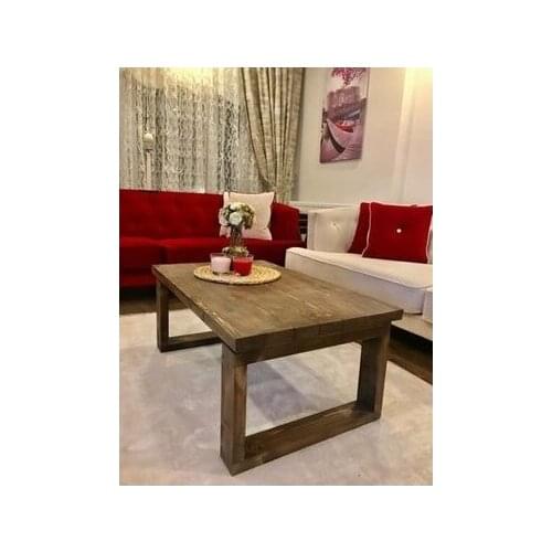 New Modern Columbine Solid Natural Wood Center table coffe table table basse