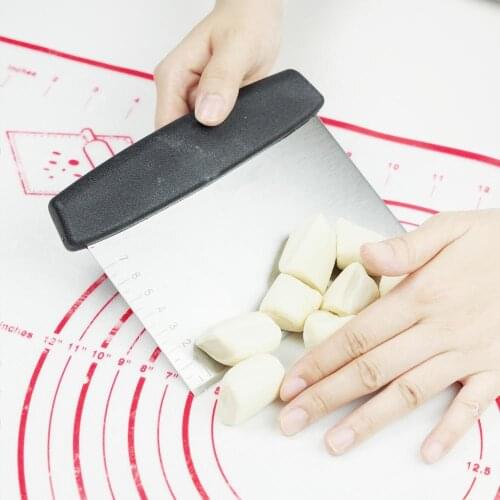 Stainless Steel Cutter Knife Cream Scraper Baking Cake Tool With Scale Dough Cutting Machine For Kitchen Baking Utensils