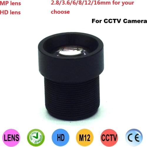 2.8mm/3.6mm/6mm/8mm/12mm/16mm lens for CCTV camera Digital camera lenses Security CCTV Accessories Mini M12 Lens