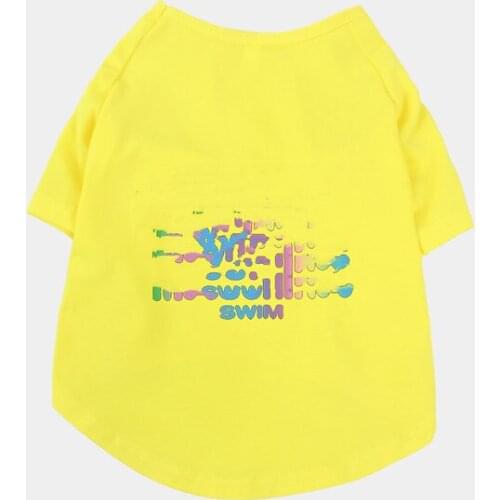 Dog Clothes Small Dogs S-XXL Fashion Puppy Dog Accessory Cat T-shirt Pet Vest Sleeveless Solid Summer Clothes Dog Shirt B1310