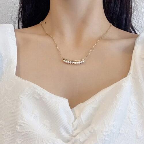 Huge Bud Smile Pearl Pendant Necklace Natural Freshwater Pearl Choker Simple Design Wild Elegant Charm Jewelry for Fashion Women
