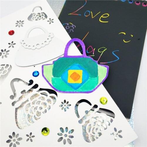 PANFELOU Retro classic bag Scrapbooking DIY Halloween Embossing mould card paper die stencils punch Metal cuts dies cutting