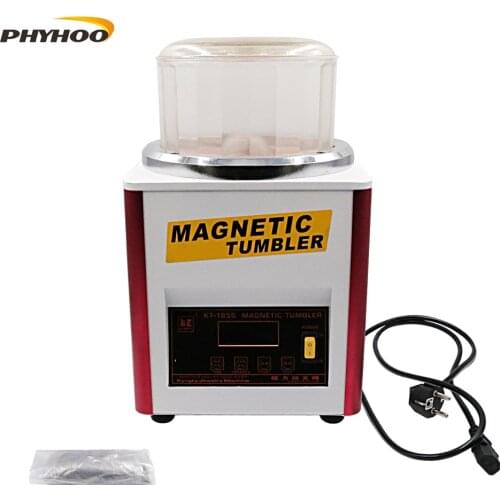 PHYHOO Magnetic polishing machine Necklace bracelet earrings Deburring, increase brightness jewelry tools KT185S