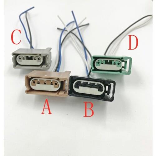 2/3p Car steering lamp taillight plug connector with wire for Buick Ford Kuga Mondeo Focus fog lamp connector for Cadillac