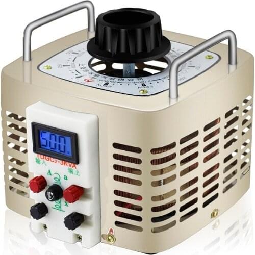 3000W Digital Display Voltage Regulator 220v Auto-coupled Contact AC With Output 0-250v Adjustable Voltage Power Supply TDGC2
