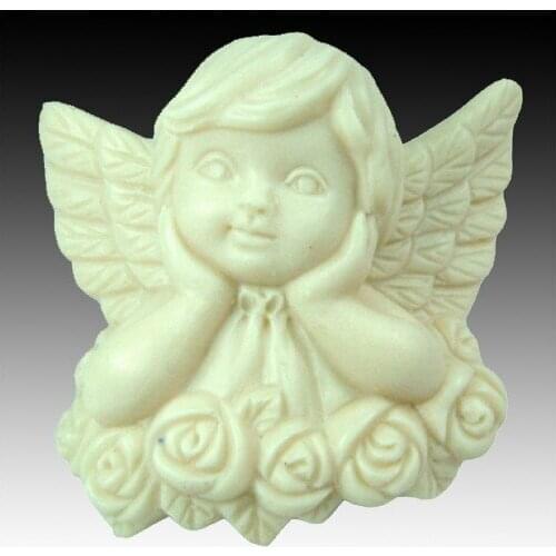 Silicone soap mold Angel shape fondant cake chocolate clay mould wholesale mould tools