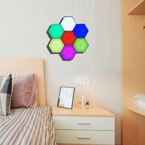 Modern Home Decor RGB LED Night Lights Quantum Modular Touch Light Touch Sensitive Lighting Bedroom bedside Light Magnetic Lamp