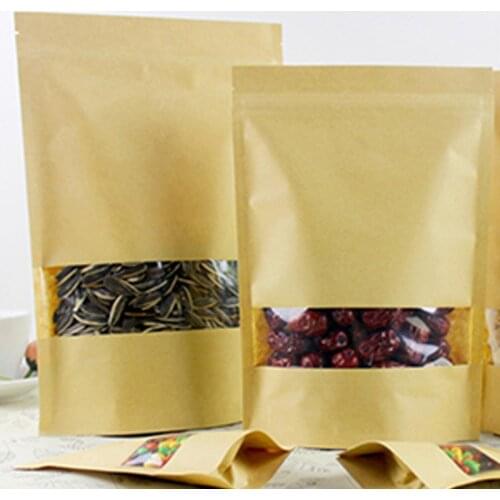 Bags Kitchen Storage Bag Travel Organizer Gags Food Packaging Kraft Paper Bag One-time Recyclable Environmental Protection Bags