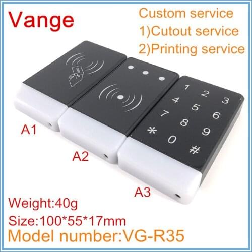 1pcs/lot access control project box 100*55*17mm ABS plastic instrument housing case for entrance