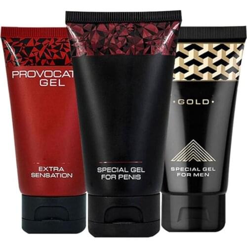 3pcs Original Russia Gel Gold Penis Enlargement Cream Big Dick Growth Thicker Increase XXL Aphrodisiac Penis Delay Erection Men