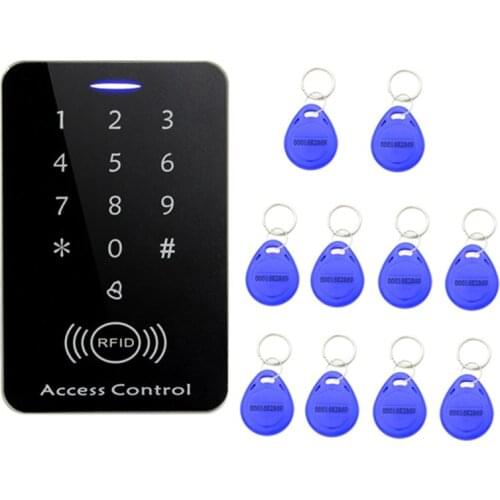 125khz RFID Keypad Access Control System Digital Keyboard Door Lock Controller RFID Card Reader With 10pcs TK4100 Keys