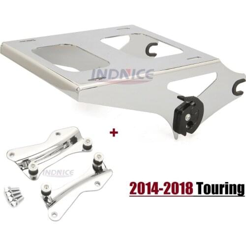Motorcycle moto Chrome 4 Point Docking Hardware Kit With Luggage Rack For harley Touring 14 15 16 Electra Glide Road Glide king