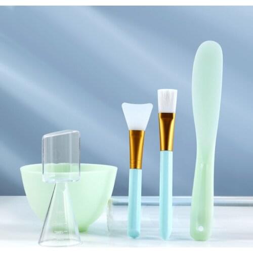 5pcs Face Mask Bowl Set 5 in 1 DIY Mask Tool Kit Mask Brush Mixing Stick Spatula Measuring Spoon Face Care Mask Beauty Tools NEW