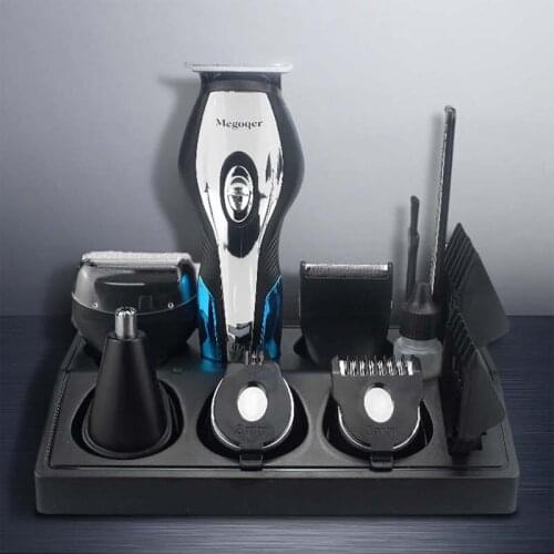 6 in 1 hair clipper barber hair trimmer electric clipper razor shaver beard trimmer men shaving machine cutting nose trimmer