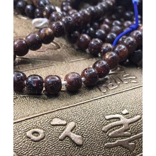 7X6mm 114pcs Natural Hainan Grade AAA High-quality Fossil Jade Beads Lotus Bodhi Seeds Beads Barre Beads Loose Beads