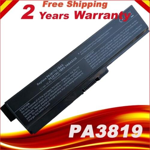 9 Cells 6600mAh Laptop Battery For Toshiba Satellite A660 C640 C650 C655 C660 L510 L630 L640 L650 PA3817U-1BRS