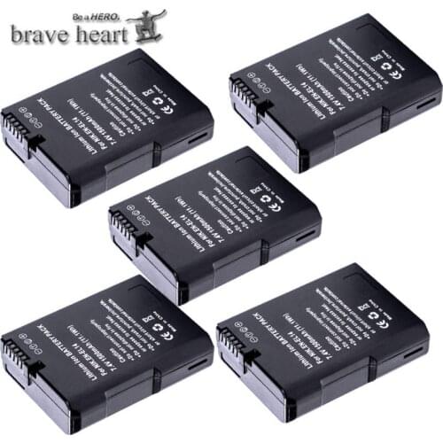 5x bateria EN-EL14 EN-EL14 EN EL14a EL14 Battery for nikon ENEL14 d5300 d5200 d5100 d3100 d3200 D3400 P7100 P7800