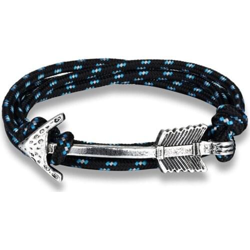 AliExpress Amazon Hot Selling Arrow Anchor 550 Parachute Cord Multi-Turn Bracelet Fashion Personality