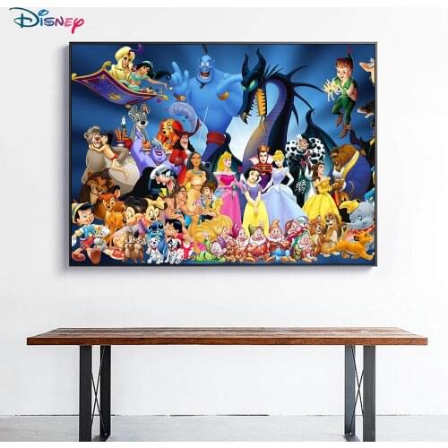 5D DIY Disney Diamond Painting Cartoon Princess Full Circle Square Inlaid Diamond Exquisite Handmade Home Decoration Gift