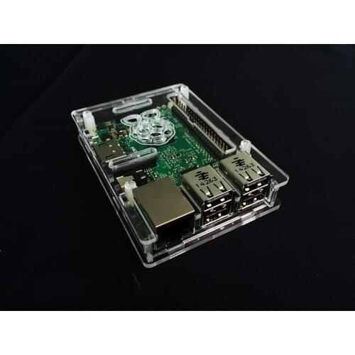 Free Shipping 5pc NEW super thin Acrylic raspberry pi 3 case compatible Raspberry Pi B+/2 raspberry pi box