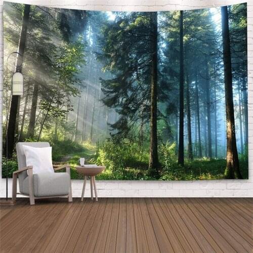 Big Tapestry Beautiful Natural Forest Large Wall Hanging Hippie Wall Hanging Bohemian Wall Tapestries Mandala Wall Art Decor