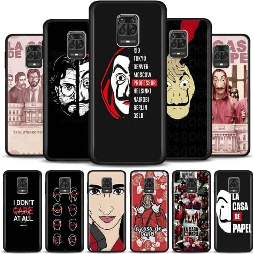 Phone Case for Xiaomi Redmi Note 9 9s 8T 8 Pro 7 8A 9A 9C 9T 9i 9 Power Matte Bumper Cover Coque Movie La Casa De Papel