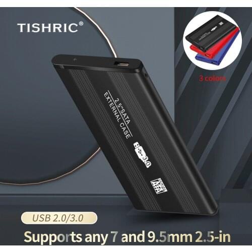 TISHRIC HDD Case Usb 3.0 2.0 To Sata 8 TB External Hard Drive Case Hdd Enclosure Hard Disk Case 2.5 Inch Mobile External Hdd Box