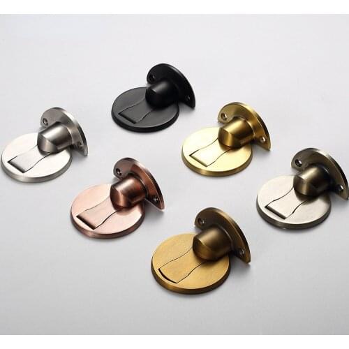 Door stopper solid strong magnetic anti-collision door anti-collision non-perforated perforated two-way invisible door stopper