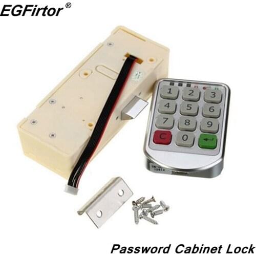 Smart Password Steel Door Lock Digital Electric Wooden Cabinat Alarm Home Smart Lock For Bathroom GYM Sensor Lock File Cabinet