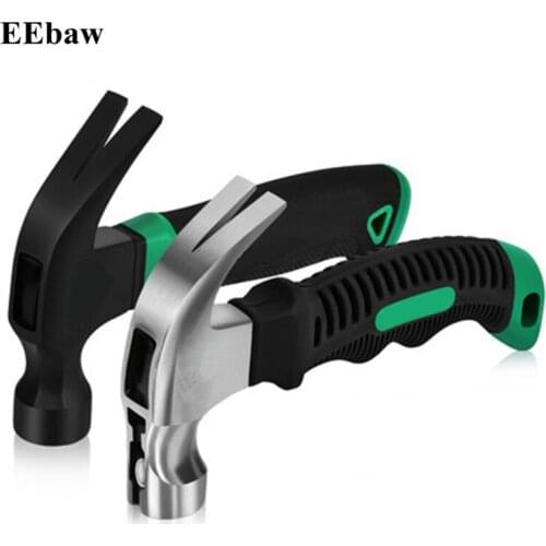 Multi-functional Magnetic Claw Hammer Round Head Rubber Handle Hammer For Woodworking and Electronic Household Hand Repair Tool