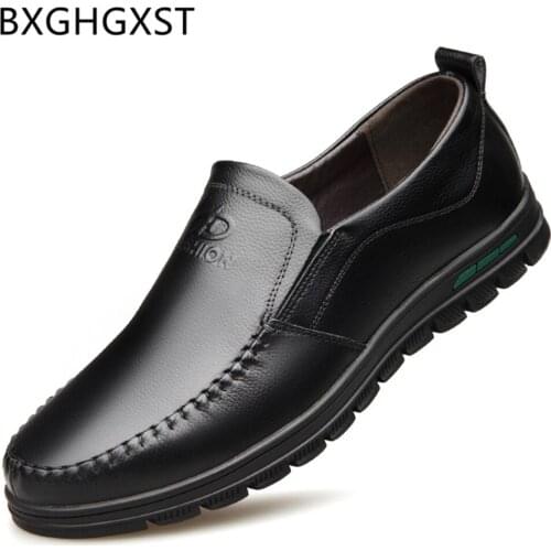 Fashion Slip on Mens Shoes Genuine Leather Luxury Shoes Men Brand Designer Shoes Men 2020 Zapatos Casuales De Los Hombres Buty