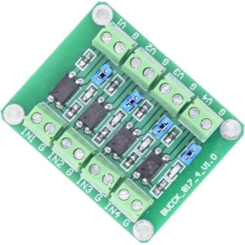 PC817 3.6-30V 4 Channel Optocoupler Isolation Module Voltage Converter Switching Adapter Board 817 Drive Module